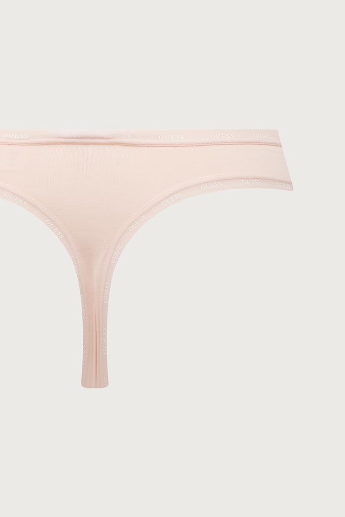 Stringi damskie bawełniane z elastanem ARIA 3-pack Guess O6BG02.K5995 różowy