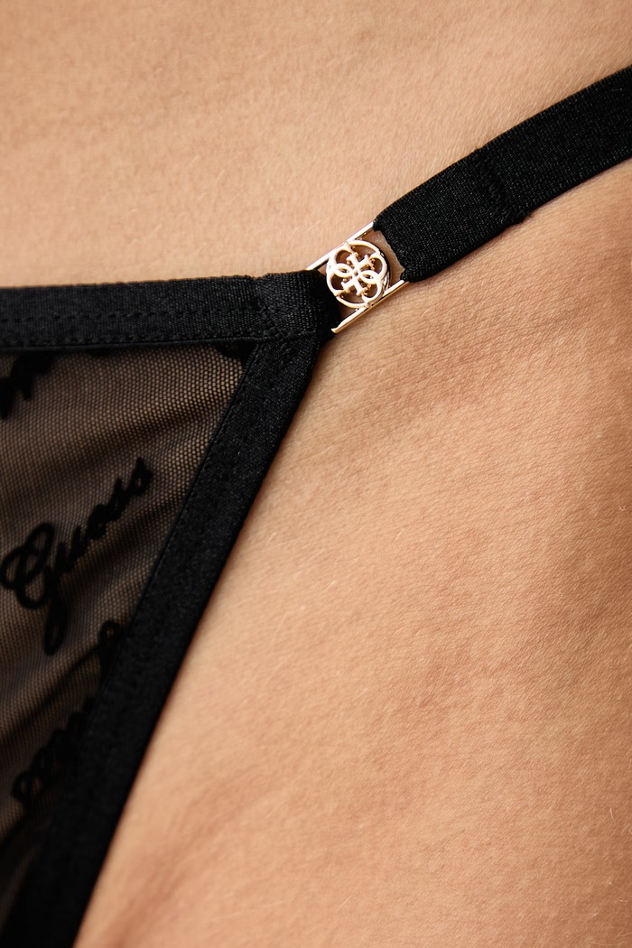 Odzież Guess Stringi damskie LOREN O6BE18.K5019 czarny