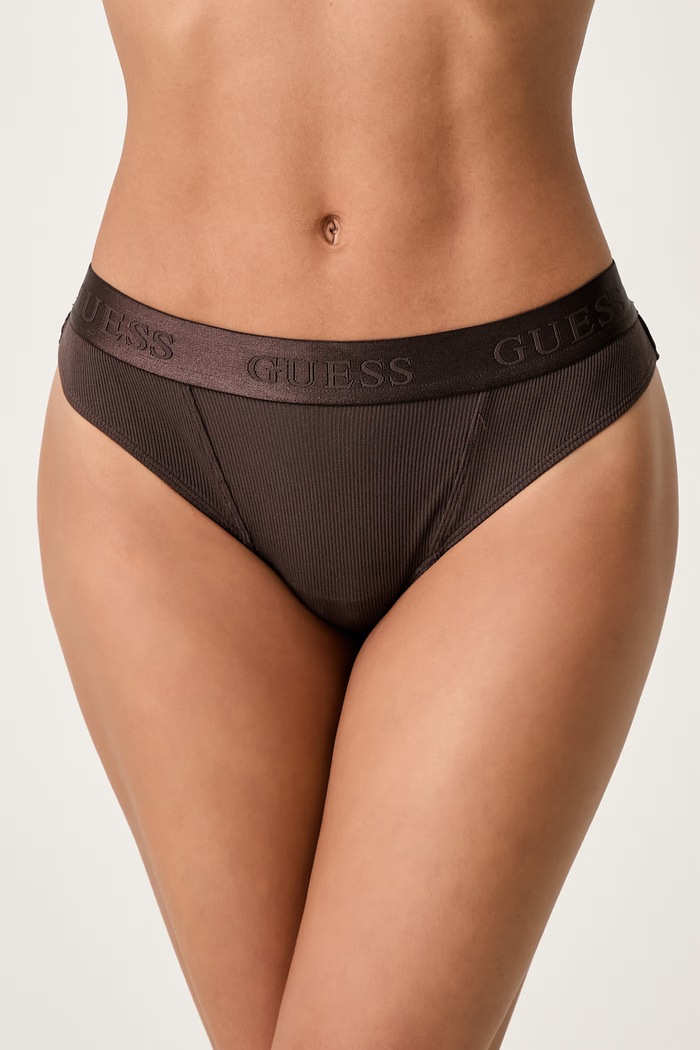 Guess Chiloți full brief pentru femei cu modal PENELOPE maro O6BE09.K4920