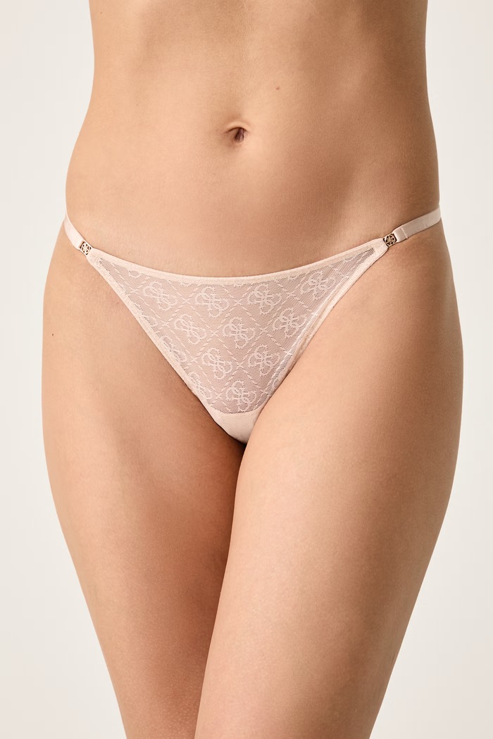 Guess Stringi damskie koronkowe TAYLOR beżowy O6BE03.K4916