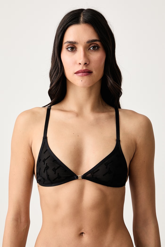 Guess Grudnjak s trokutastim košaricama LOREN crna O6BC19.K5018