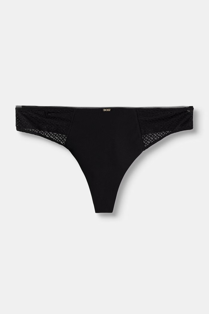 BOSS στρινγκ Γυναικεία THONG_B LACE μαύρο 50566686