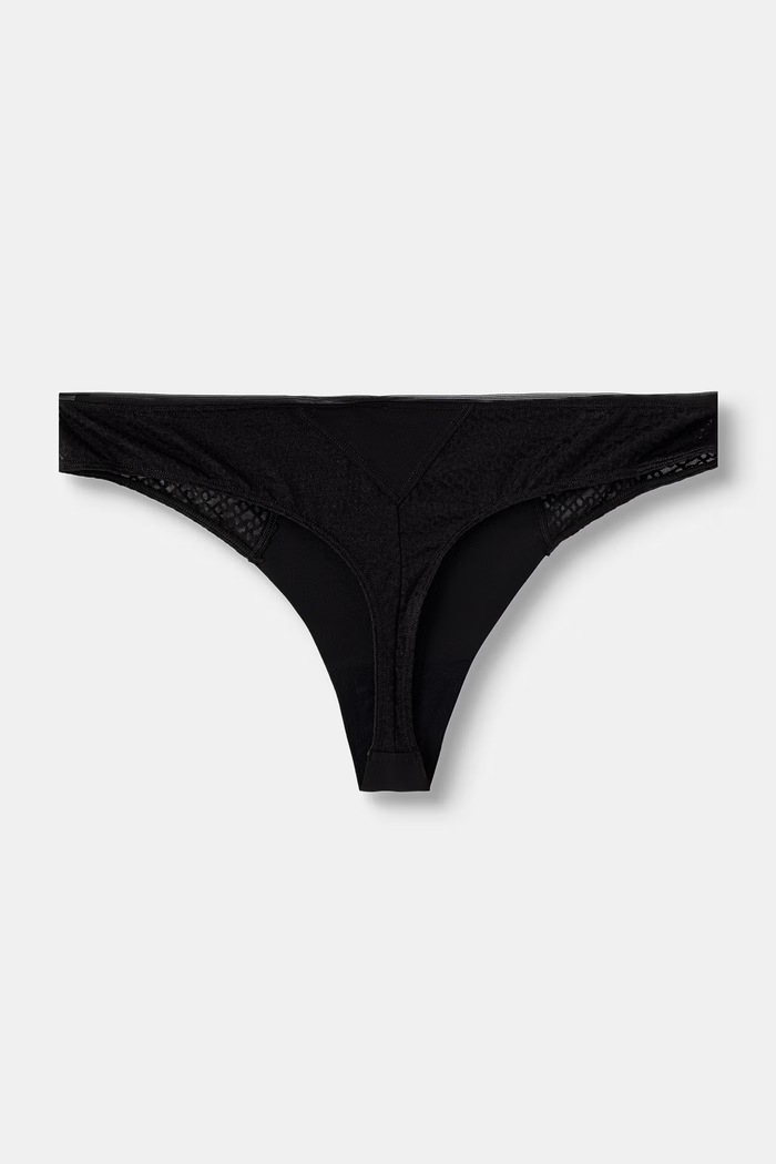BOSS στρινγκ Γυναικεία THONG_B LACE 50566686 μαύρο AW26