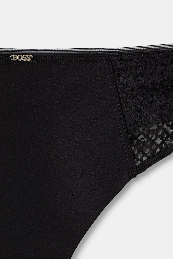 Ρούχα BOSS στρινγκ Γυναικεία THONG_B LACE 50566686 μαύρο