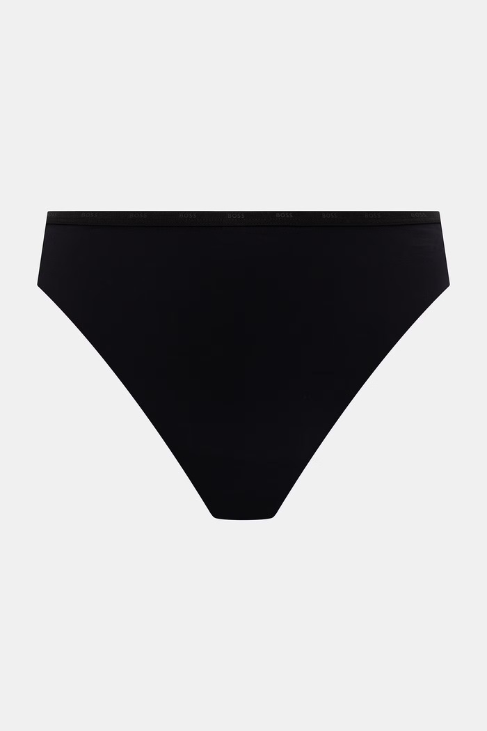 Oblečenie BOSS nohavičky dámske 3P MICRO THONG 3-pak 50566476 čierna