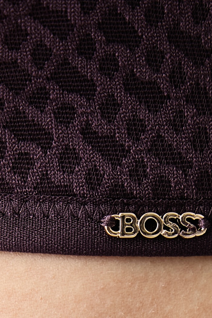 Odzież BOSS Biustonosz trójkątny PADDED SOFT_B LACE 50566474 fioletowy