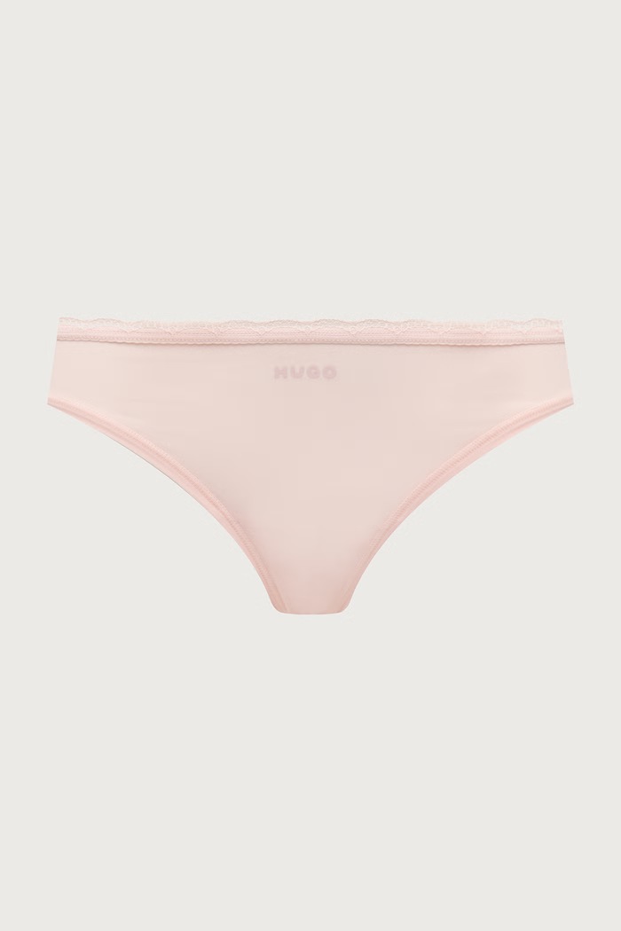 HUGO Stringi damskie TRIPLET MICRO THONG 3-pack 50566737 czarny AW26