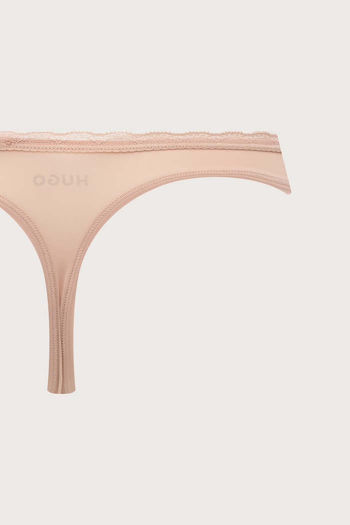 HUGO Stringi damskie TRIPLET MICRO THONG 3-pack 50566737