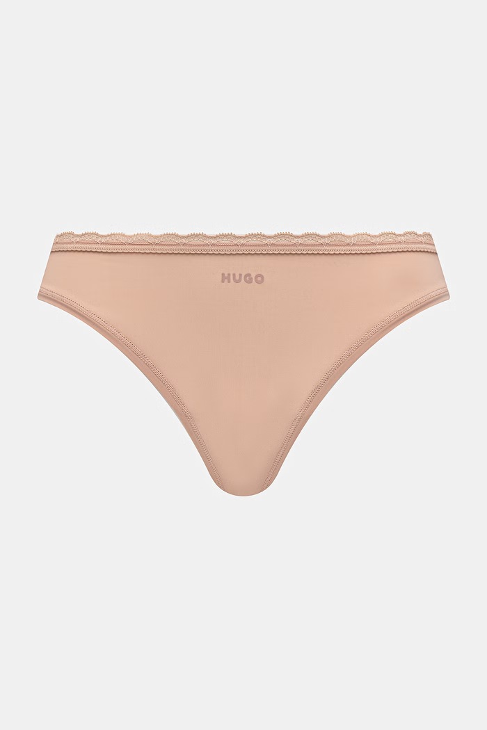 HUGO stringi damskie TRIPLET MICRO THONG 3-pack czarny 50566737