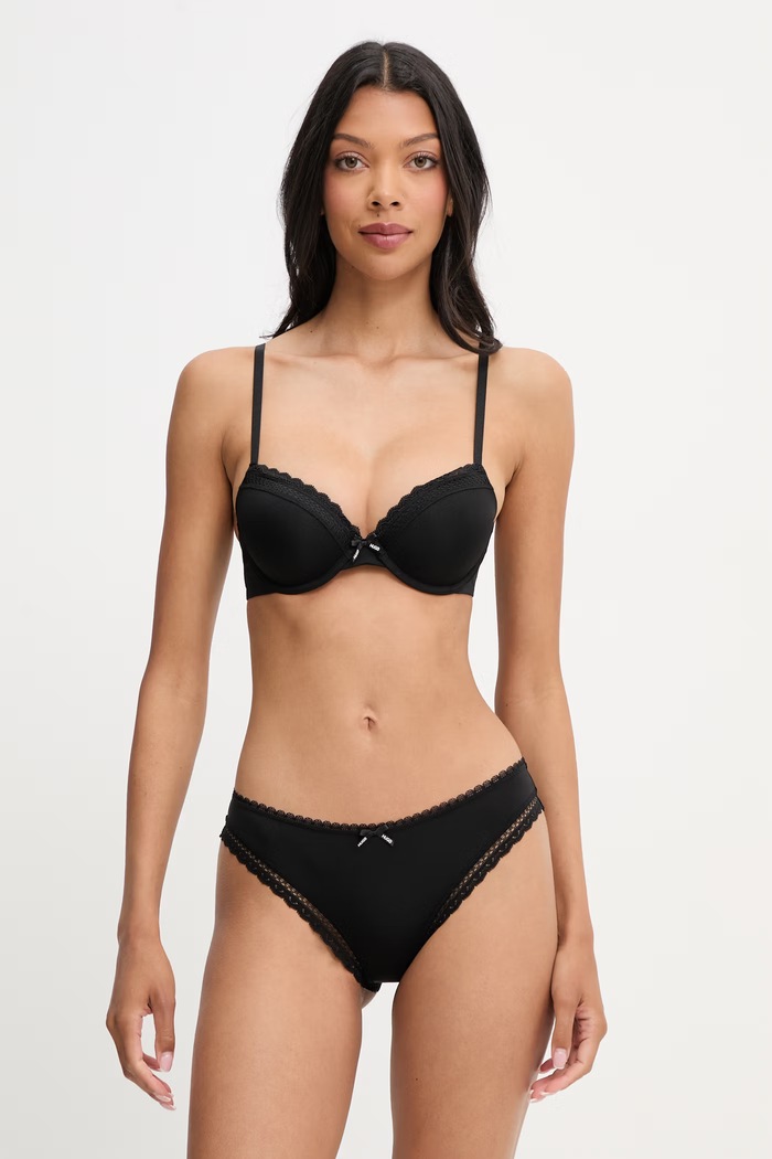HUGO biustonosz T-SHIRT BRA UNIQUE 50545719 czarny AW26