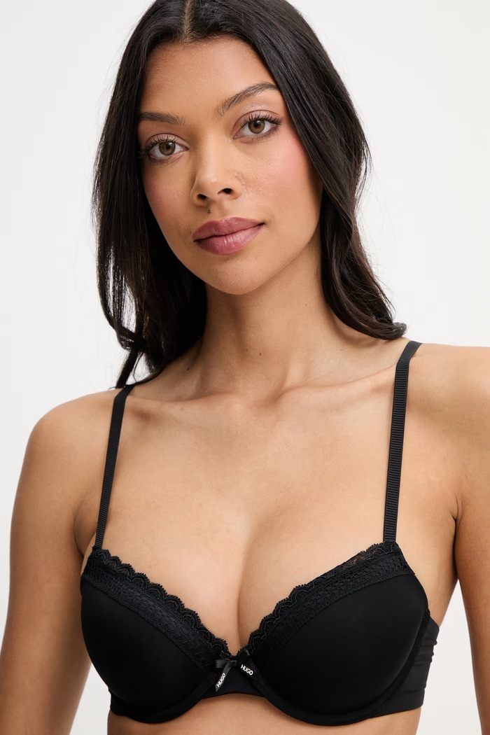 HUGO biustonosz T-SHIRT BRA UNIQUE czarny 50545719