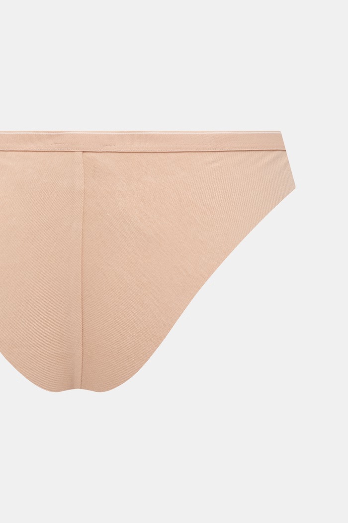 Odzież Emporio Armani Underwear figi damskie z bawełną 2-pack EW005512.AF25589 beżowy
