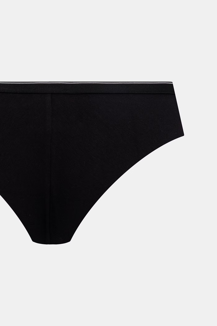 Odzież Emporio Armani Underwear figi damskie z bawełną 2-pack EW005512.AF25589 czarny