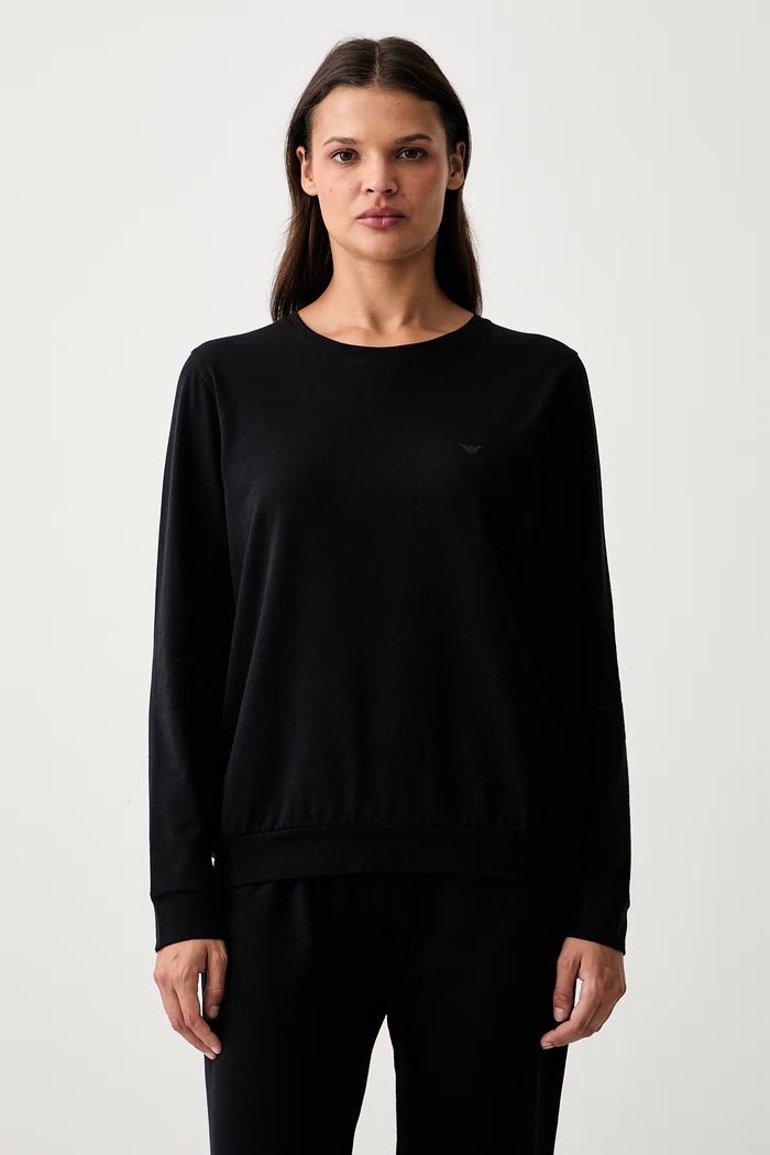 Emporio Armani Underwear piżama dwuczęściowa damska EW001903.AF25589 czarny AW26