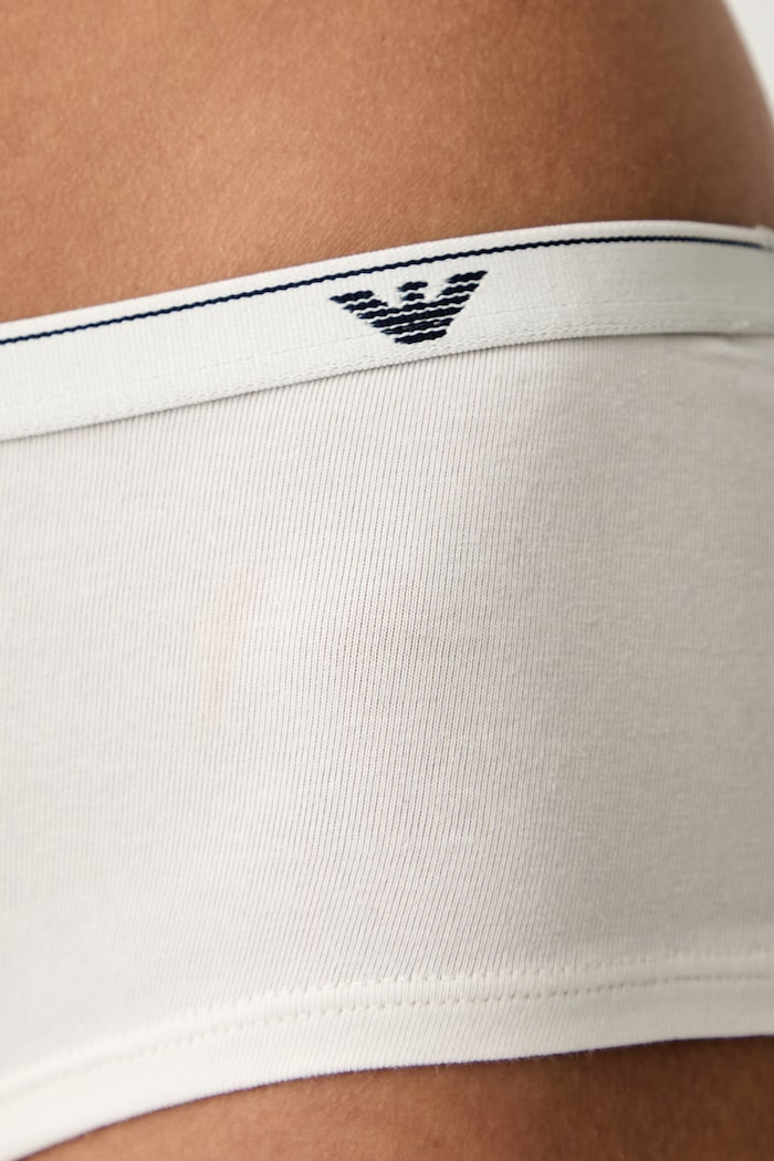 Emporio Armani Underwear nohavičky dámske bavlnené s elastanom béžová EW000395.AF25589
