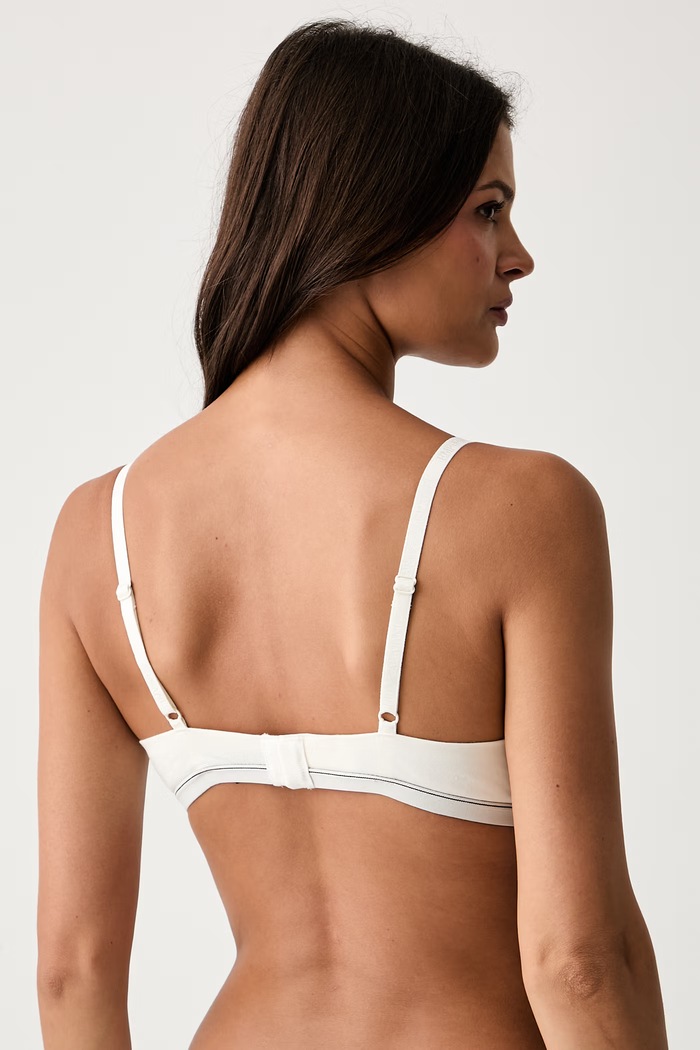 Oblečenie Emporio Armani Underwear podprsenka bavlnená s elastanom EW000379.AF25589 béžová