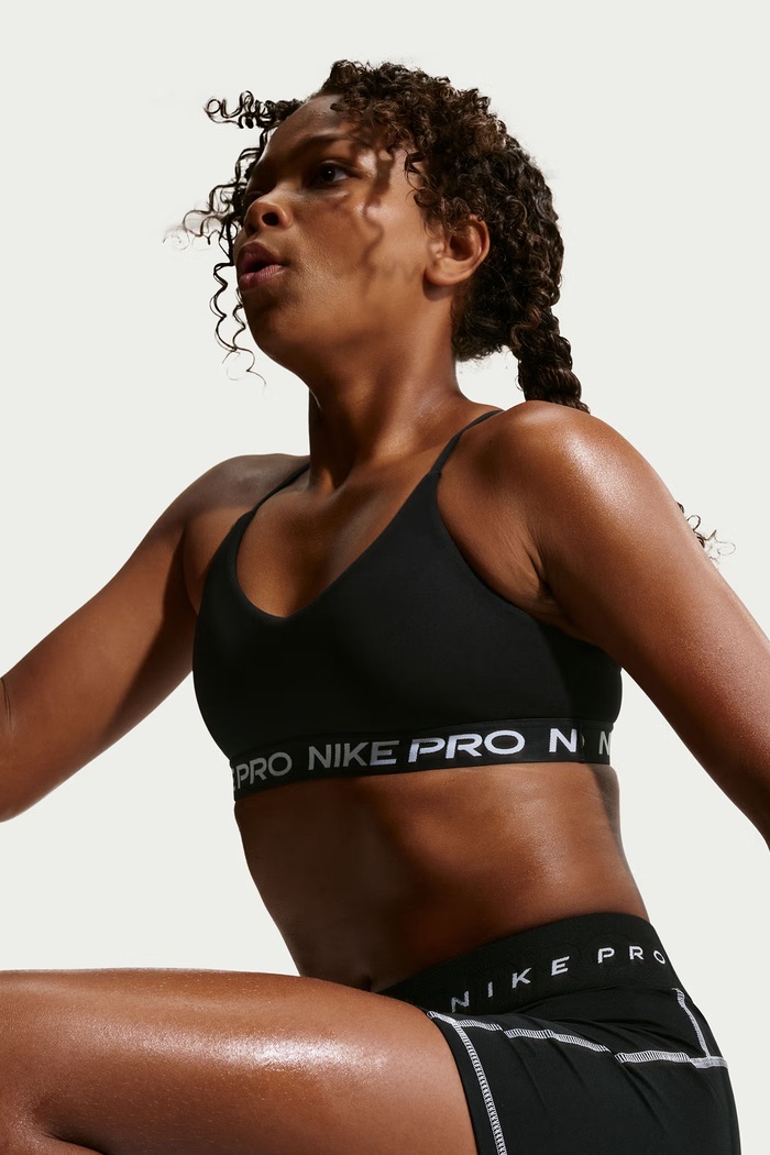 Biustonosz sportowy dziecięcy Nike Pro Nike czarny IF0360