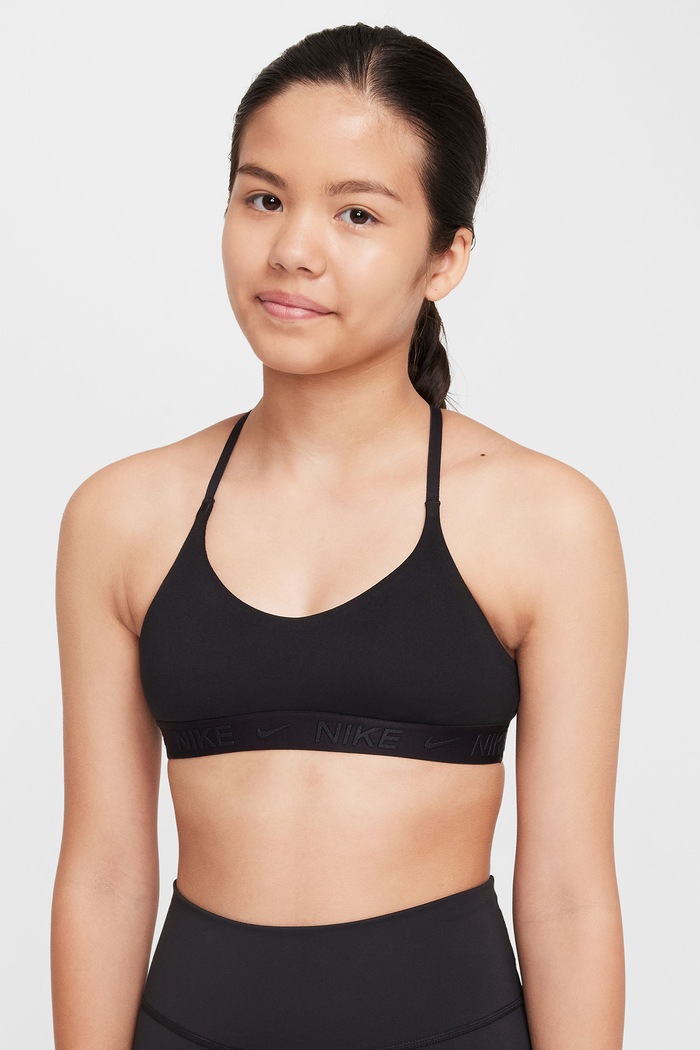 Nike Biustonosz sportowy dziecięcy Nike Indy czarny FZ5860