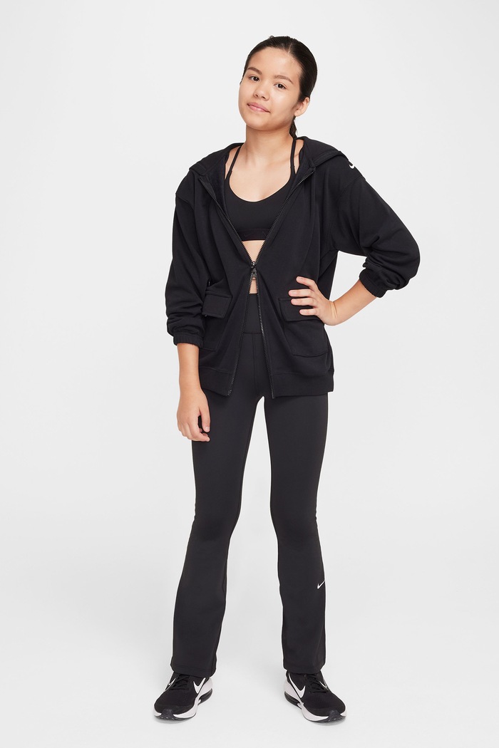 Dziewczynka Nike Biustonosz sportowy dziecięcy Nike Indy FZ5860 czarny