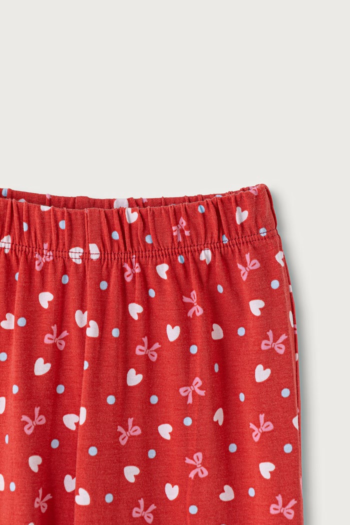 Dziewczynka United Colors of Benetton Piżama dwuczęściowa dziecięca z bawełną 3G680P0A8.G.G.Seasonal czerwony