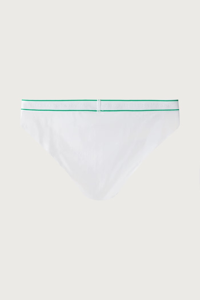 Κιλότα παιδικά βαμβακερά με ελαστάν 2-pack United Colors of Benetton λευκό 3G680S03F.G.Seasonal