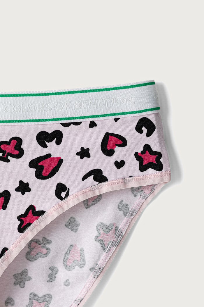 United Colors of Benetton Κιλότα παιδικά βαμβακερά με ελαστάν 2-pack 3G680S03F.G.Seasonal
