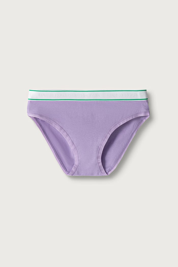 United Colors of Benetton Κιλότα παιδικά βαμβακερά με ελαστάν 2-pack 3G680S03F.G.Seasonal μωβ AW26