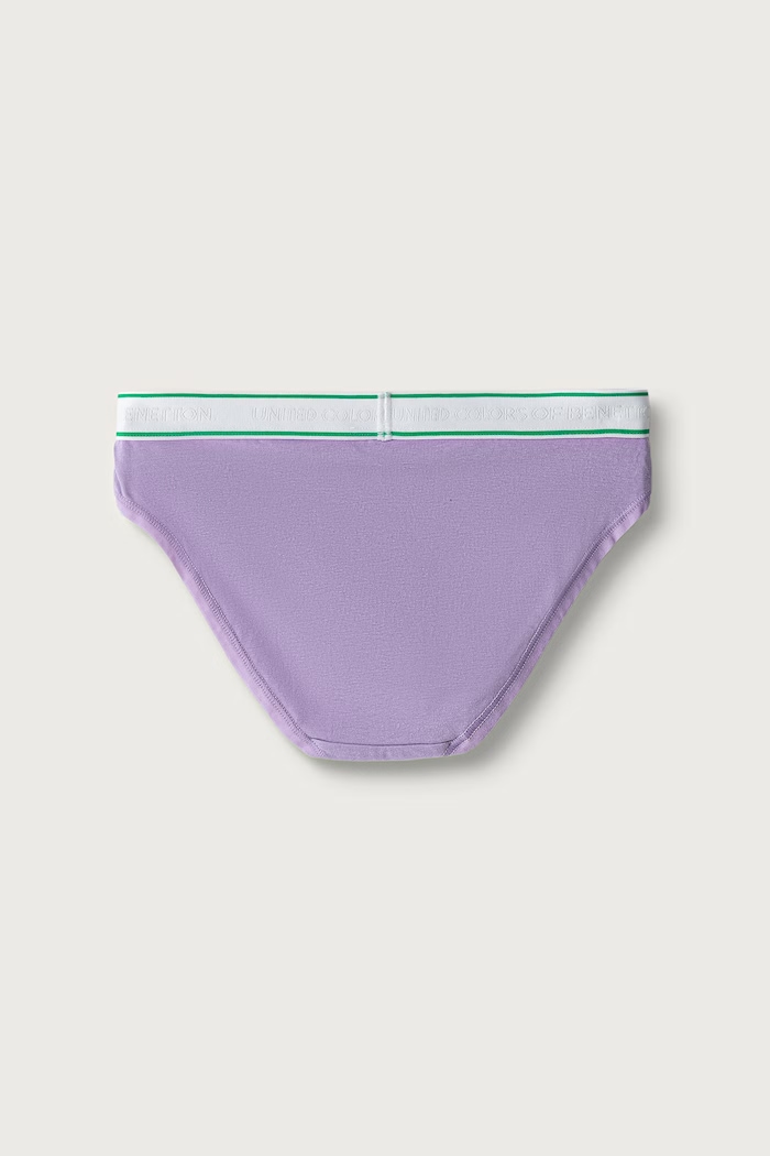 Κιλότα παιδικά βαμβακερά με ελαστάν 2-pack United Colors of Benetton 3G680S03F.G.Seasonal μωβ