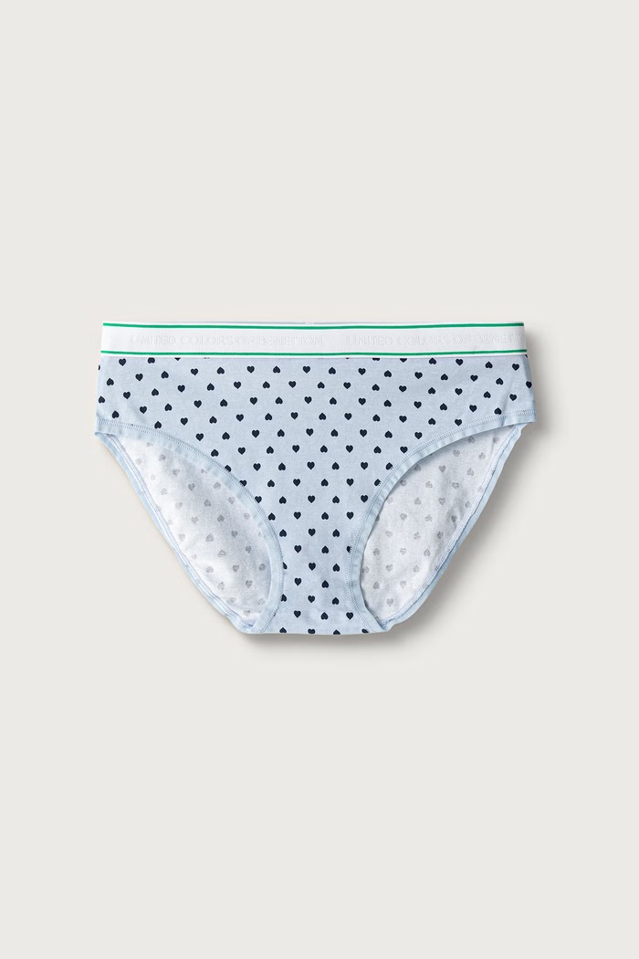United Colors of Benetton Κιλότα παιδικά βαμβακερά με ελαστάν 2-pack 3G680S03F.G.Seasonal μπλε AW26