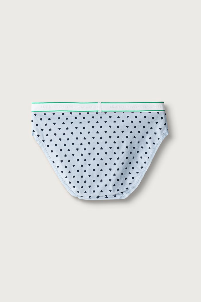 Κιλότα παιδικά βαμβακερά με ελαστάν 2-pack United Colors of Benetton 3G680S03F.G.Seasonal μπλε