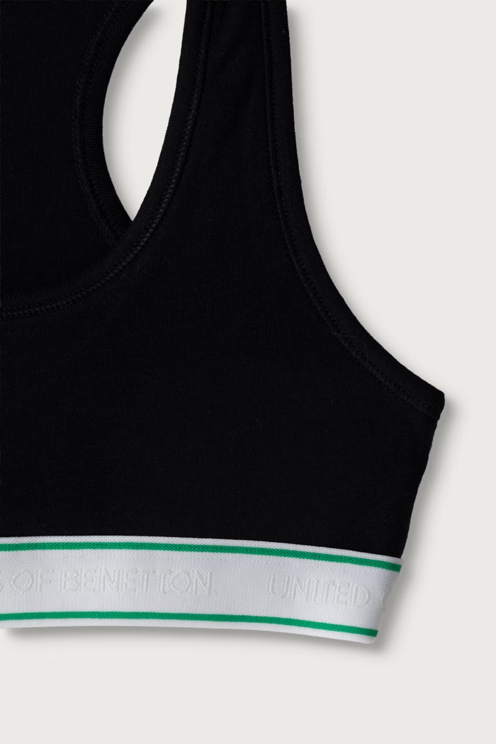 United Colors of Benetton Biustonosz dziecięcy bawełniany z elastanem 3G680R00C.G.Seasonal