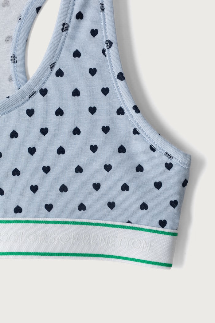 United Colors of Benetton Biustonosz dziecięcy bawełniany z elastanem 3G680R00C.G.Seasonal
