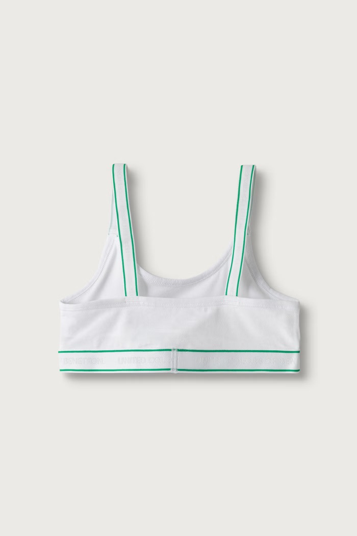 Sutien pentru copii din bumbac cu elastan pachet de 2 United Colors of Benetton 3G680R00B.G.Seasonal roz