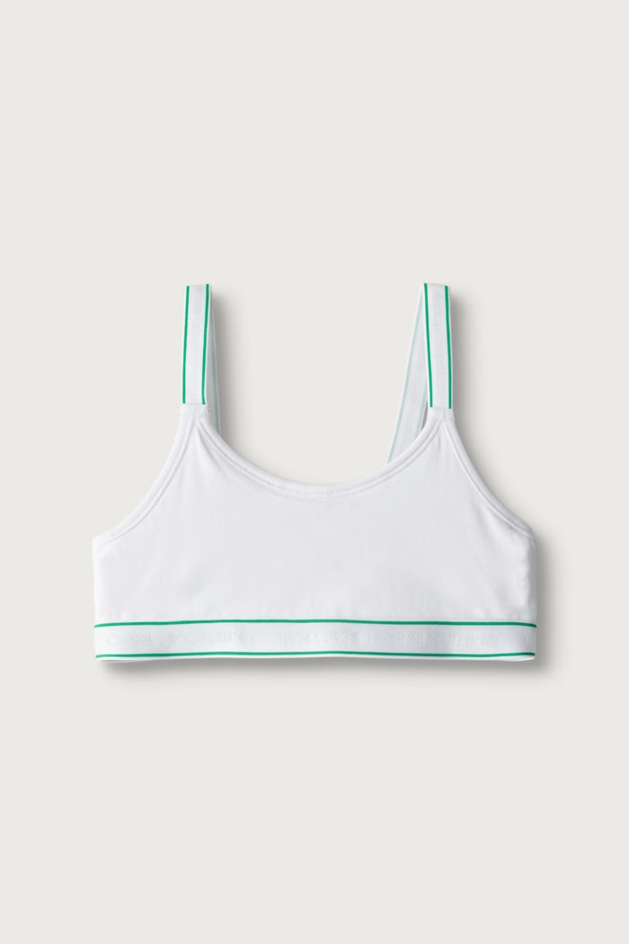 United Colors of Benetton Biustonosz dziecięcy bawełniany z elastanem 2-pack 3G680R00B.G.Seasonal szary AW26