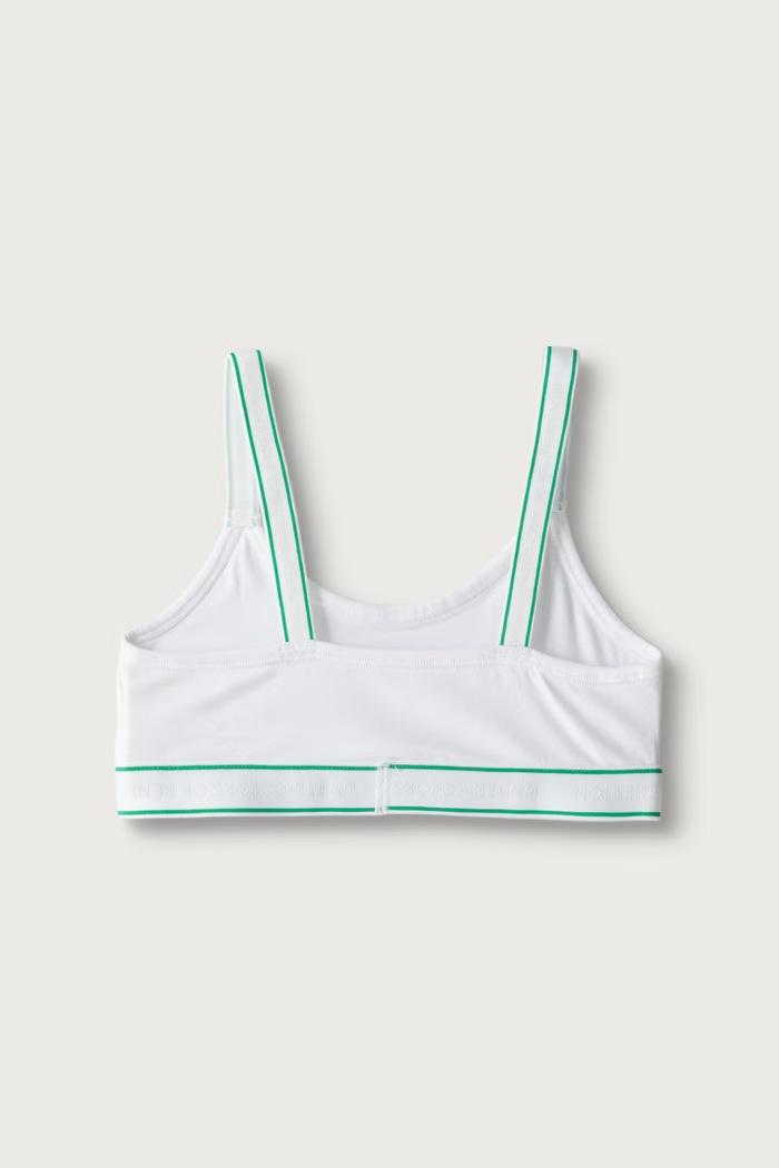Biustonosz dziecięcy bawełniany z elastanem 2-pack United Colors of Benetton 3G680R00B.G.Seasonal szary