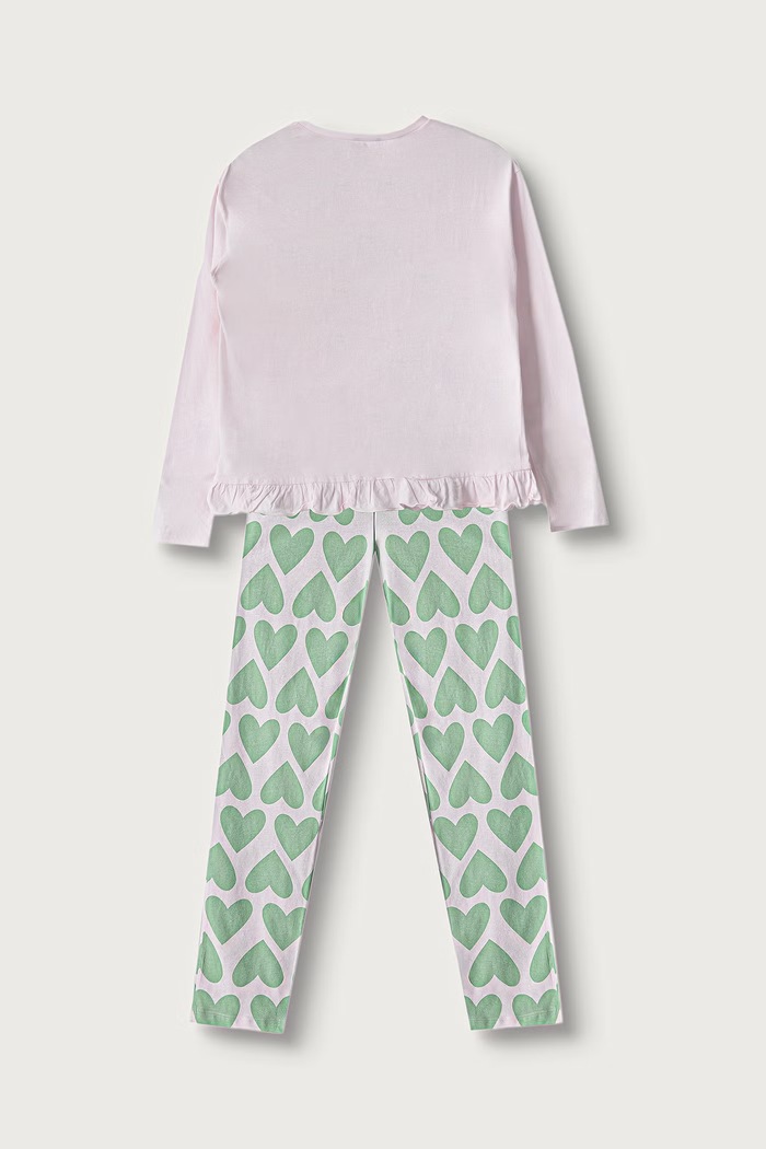 United Colors of Benetton Piżama dwuczęściowa dziecięca bawełniana 3VD00P06Z.G.Reproposal różowy AW26