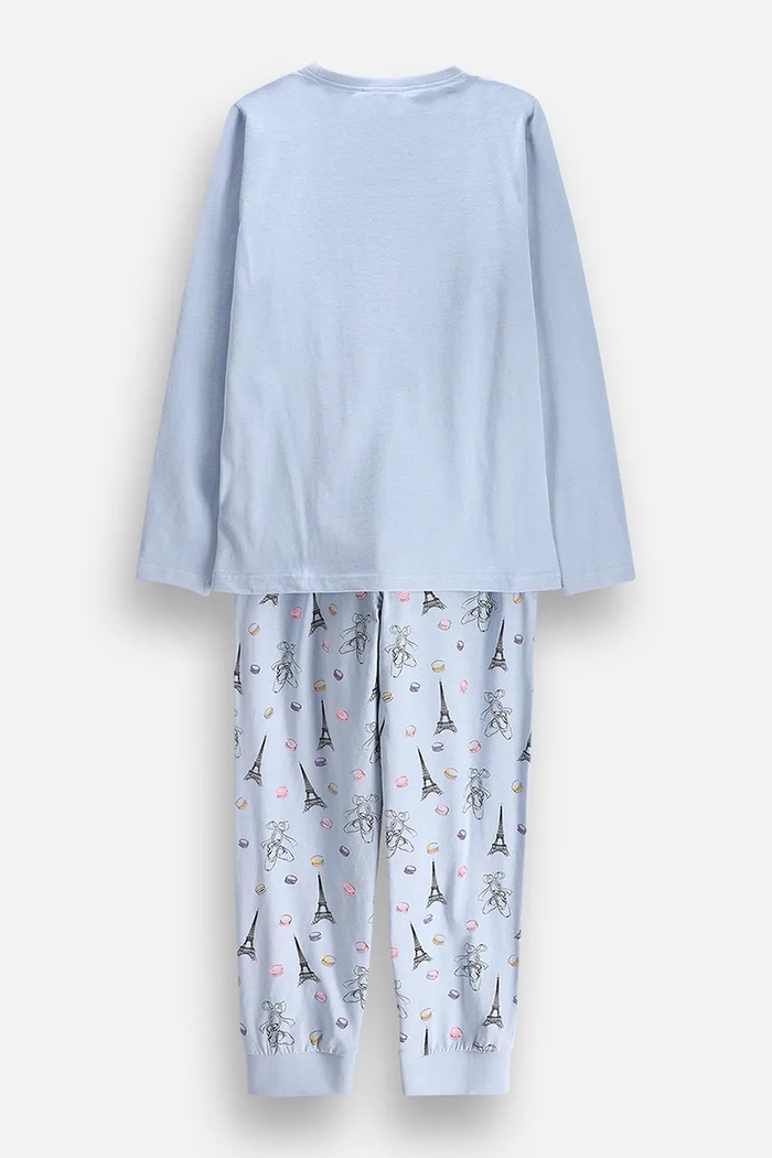 Coccodrillo Piżama dwuczęściowa dziecięca bawełniana ZC6448102PJS niebieski AW26