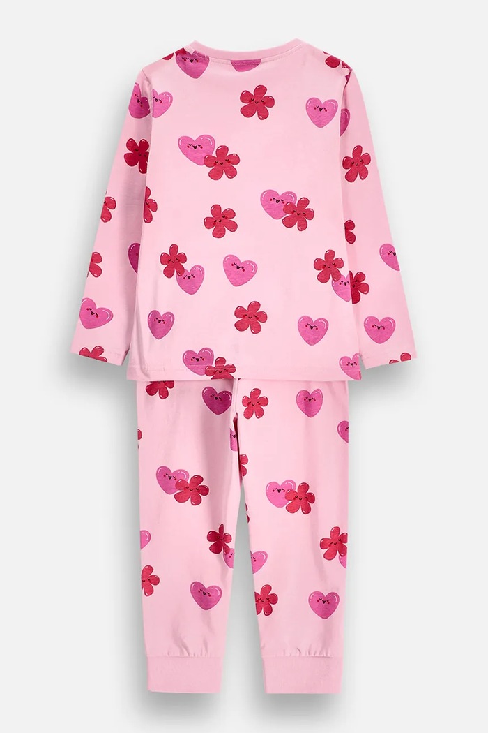 Coccodrillo dvoudílné pyžamo dětské bavlněné ZC6448103PJS růžová AW26