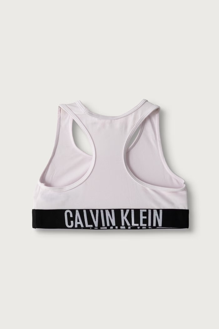 Biustonosz sportowy dziecięcy z bawełną 3-pack Calvin Klein Underwear fioletowy G80G800745.9BY2