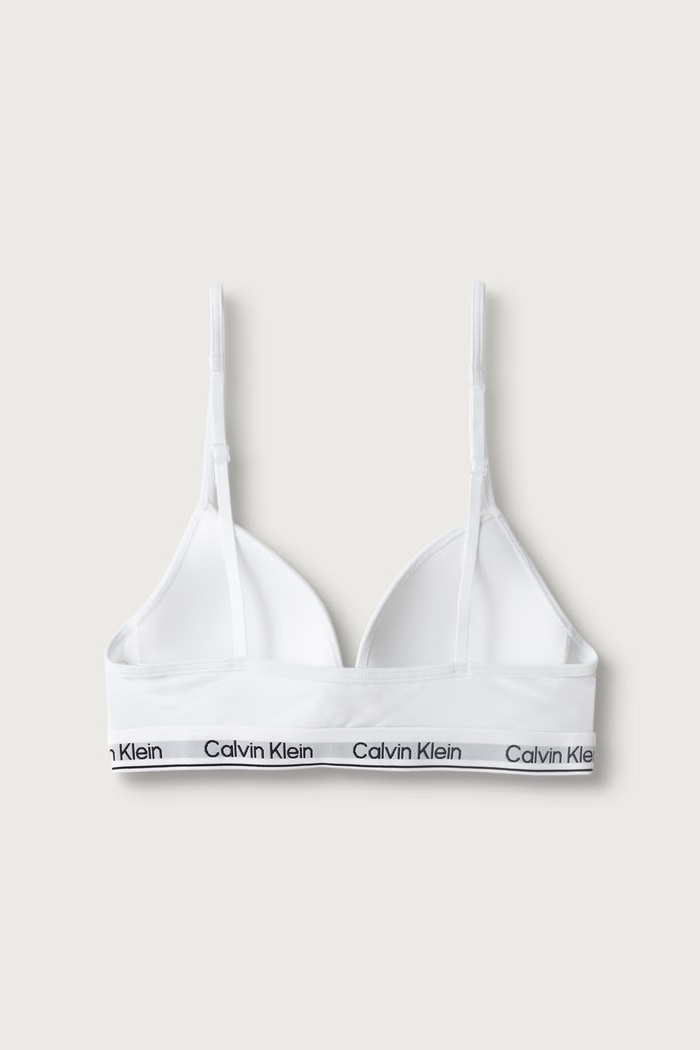 Biustonosz dziecięcy bawełniany z elastanem 2-pack Calvin Klein Underwear G80G800741.9BY2 biały
