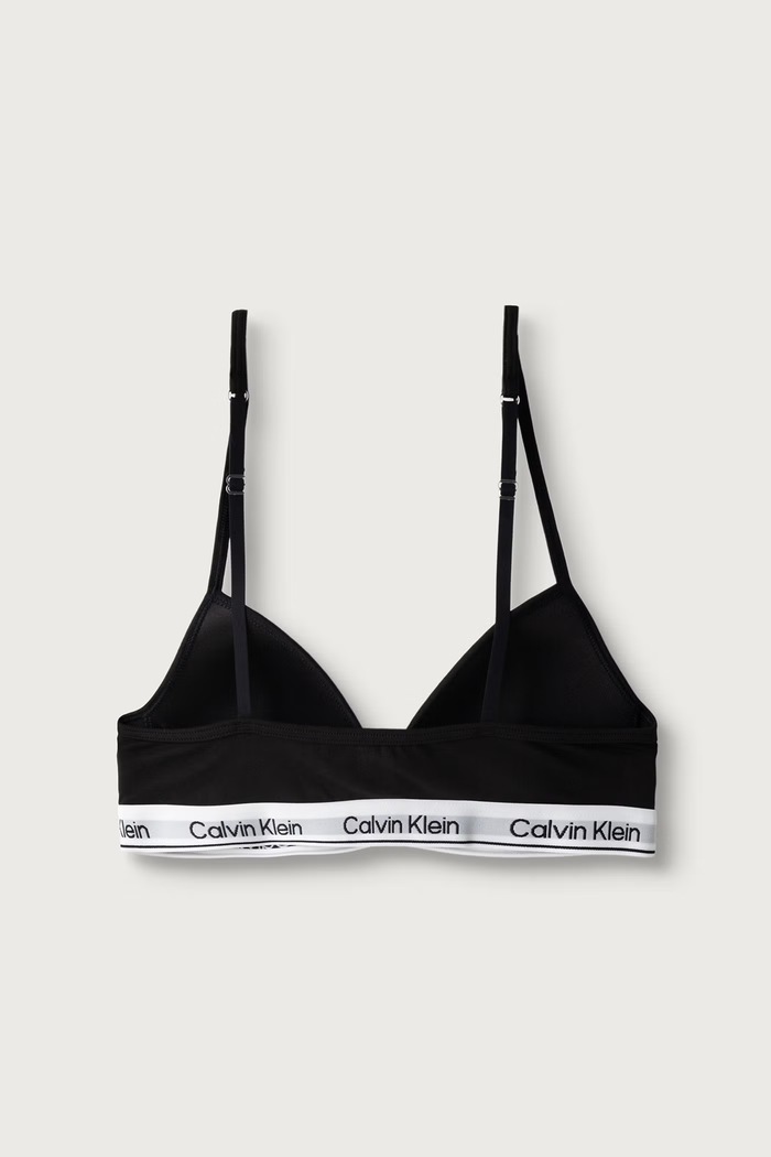 Biustonosz dziecięcy bawełniany z elastanem 2-pack Calvin Klein Underwear biały G80G800741.9BY2