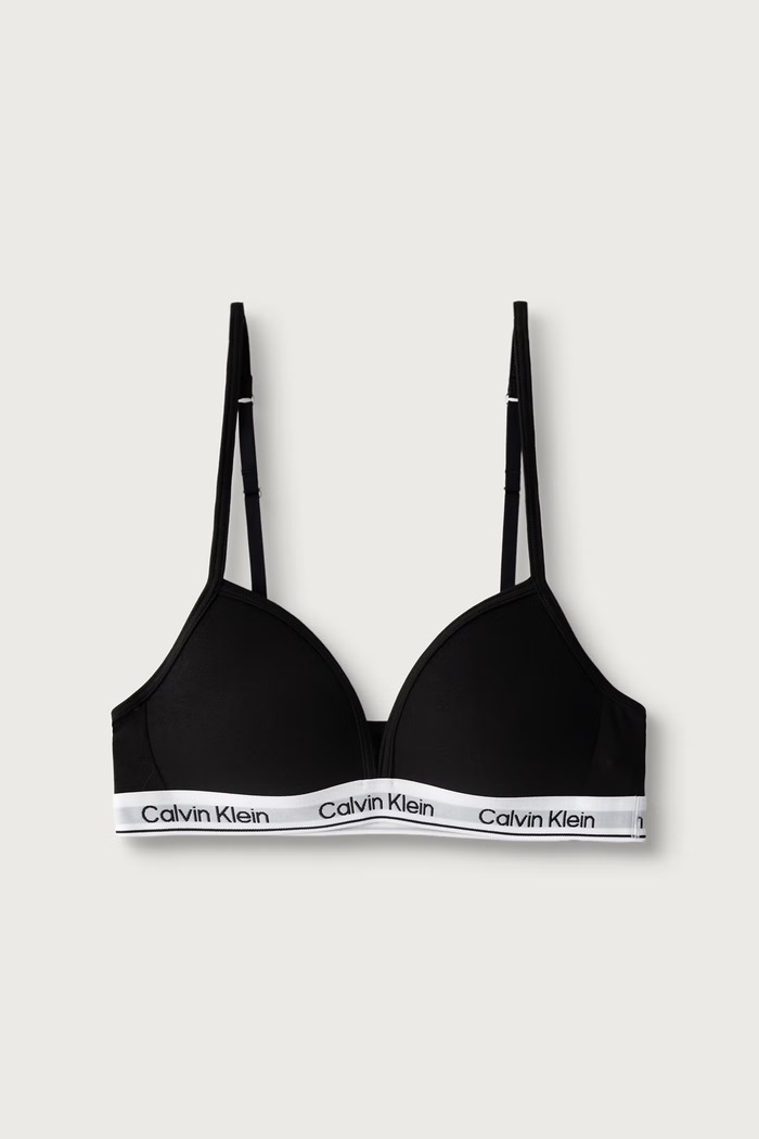 Calvin Klein Underwear Biustonosz dziecięcy bawełniany z elastanem 2-pack G80G800741.9BY2 czarny AW26