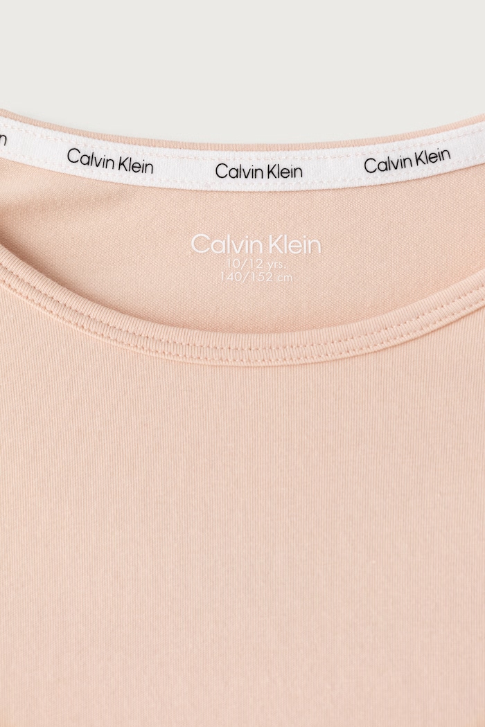 Dziewczynka Calvin Klein Underwear Piżama dwuczęściowa dziecięca bawełniana z elastanem G80G800717.9BY2 pomarańczowy
