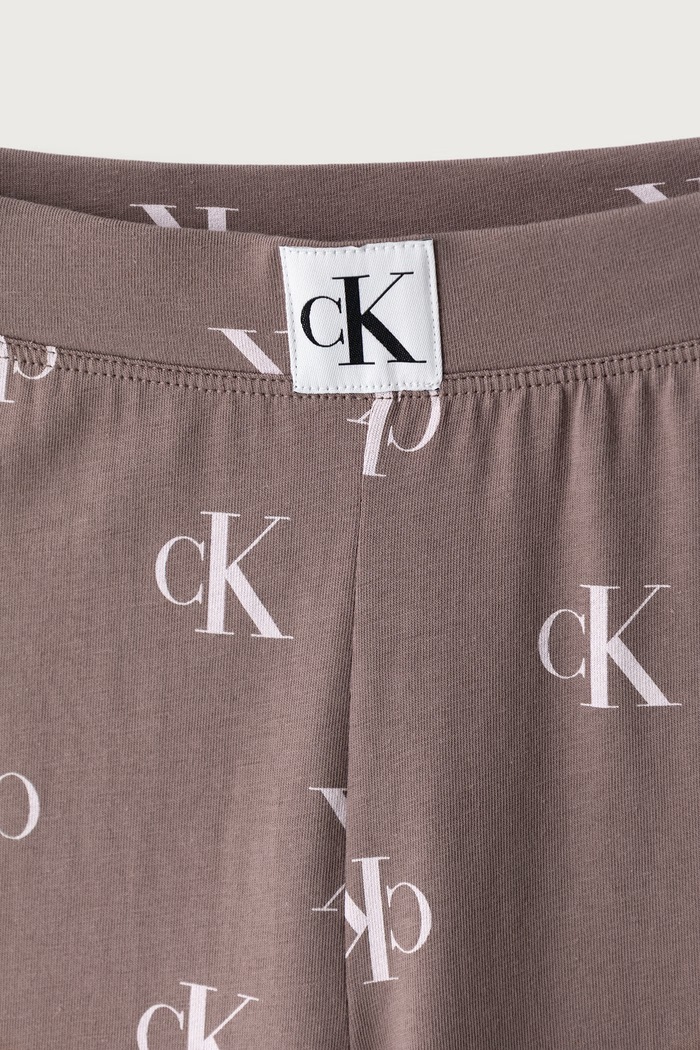 Piżama dwuczęściowa dziecięca z bawełną Calvin Klein Underwear G80G800715.9BY2 fioletowy