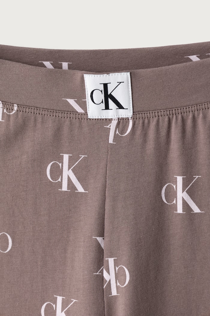 Piżama dwuczęściowa dziecięca z bawełną Calvin Klein Underwear G80G800715.9BY2 fioletowy