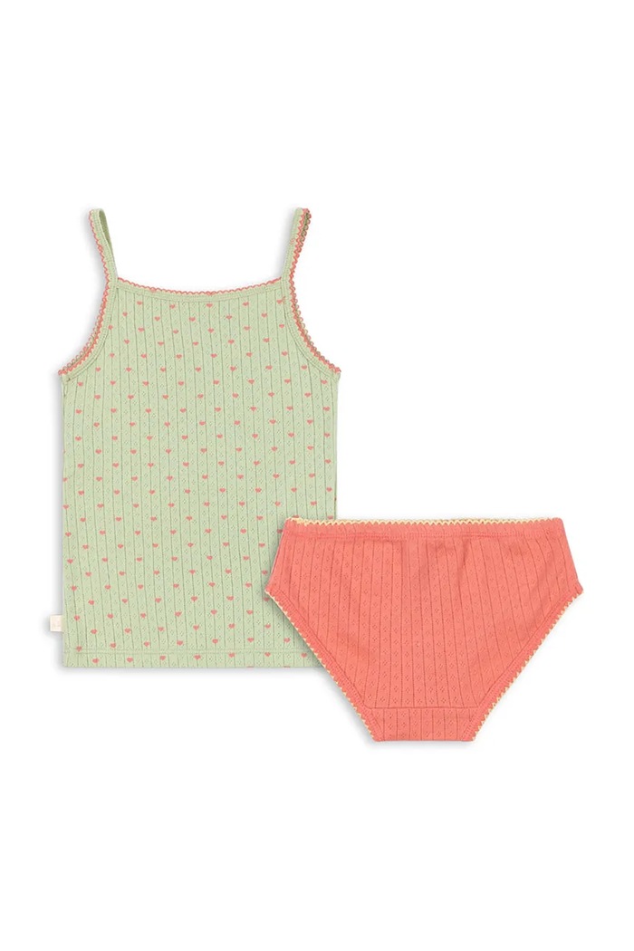 Konges Sløjd Komplet bielizny dziecięcej bawełnianej MINNIE UNDERWEAR GOTS KS106173.9BY2 zielony AW26