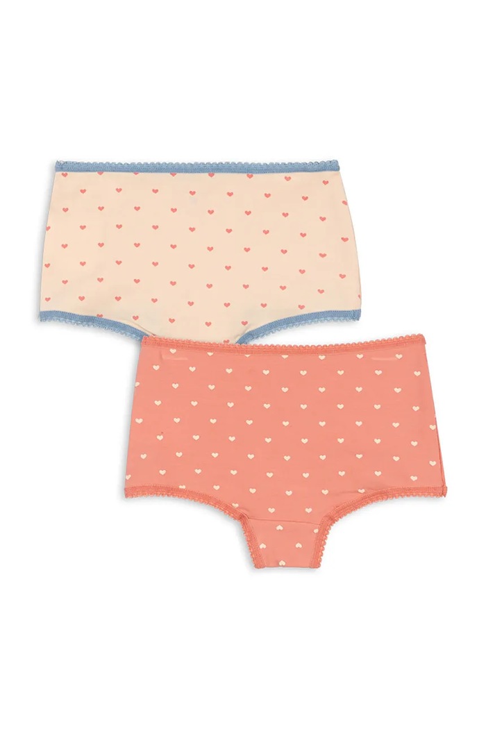 Konges Sløjd χίπστερ παιδικά βαμβακερά με ελαστάν BASIC 2 PACK GIRL HIPSTER GOTS 2-pack KS105889.9BY2 πορτοκαλί AW26