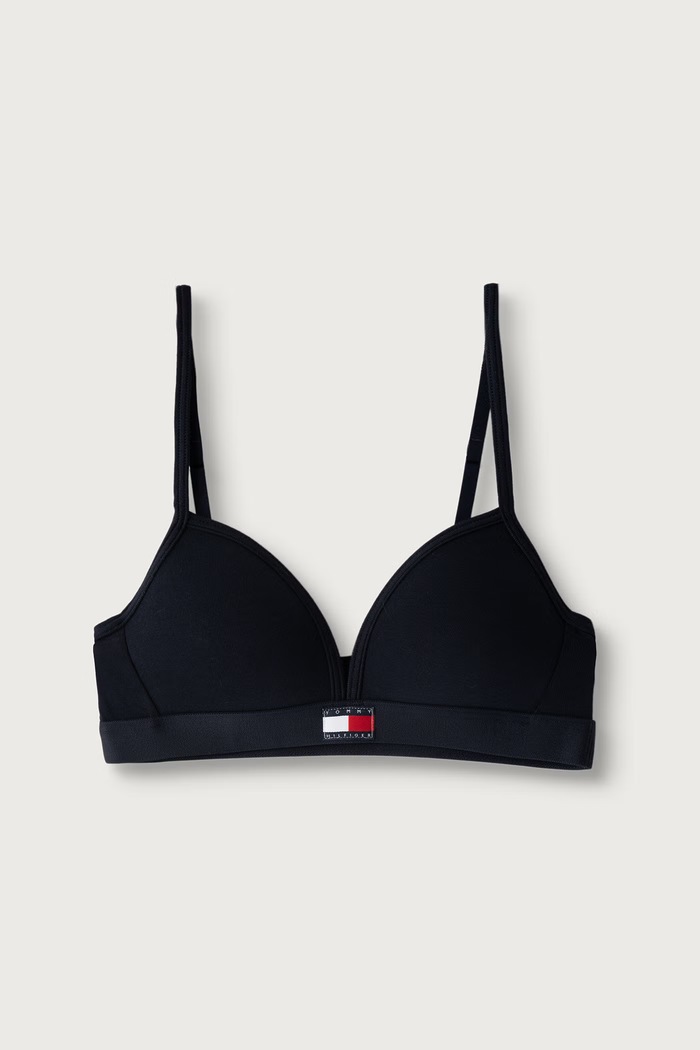 Dziewczynka Tommy Hilfiger Biustonosz trójkątny dziecięcy bawełniany z elastanem 2-pack UG0UG00845.9BY2 granatowy