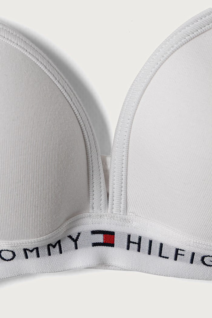 Dziewczynka Tommy Hilfiger Biustonosz trójkątny dziecięcy UG0UG00850.9BY2 biały