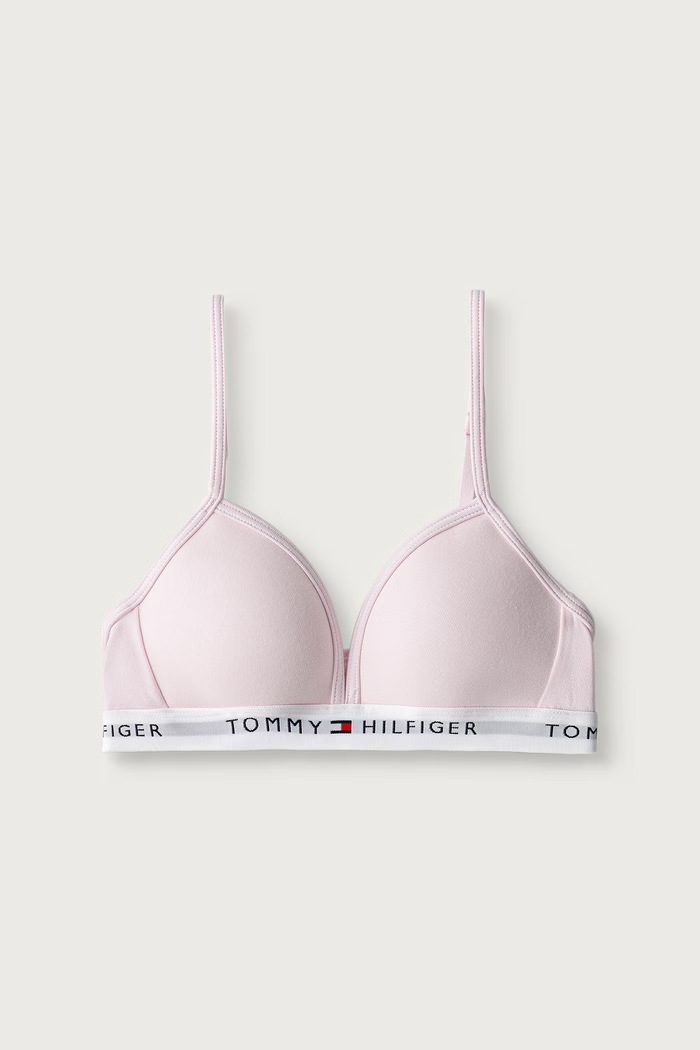Tommy Hilfiger Biustonosz trójkątny dziecięcy różowy UG0UG00850.9BY2